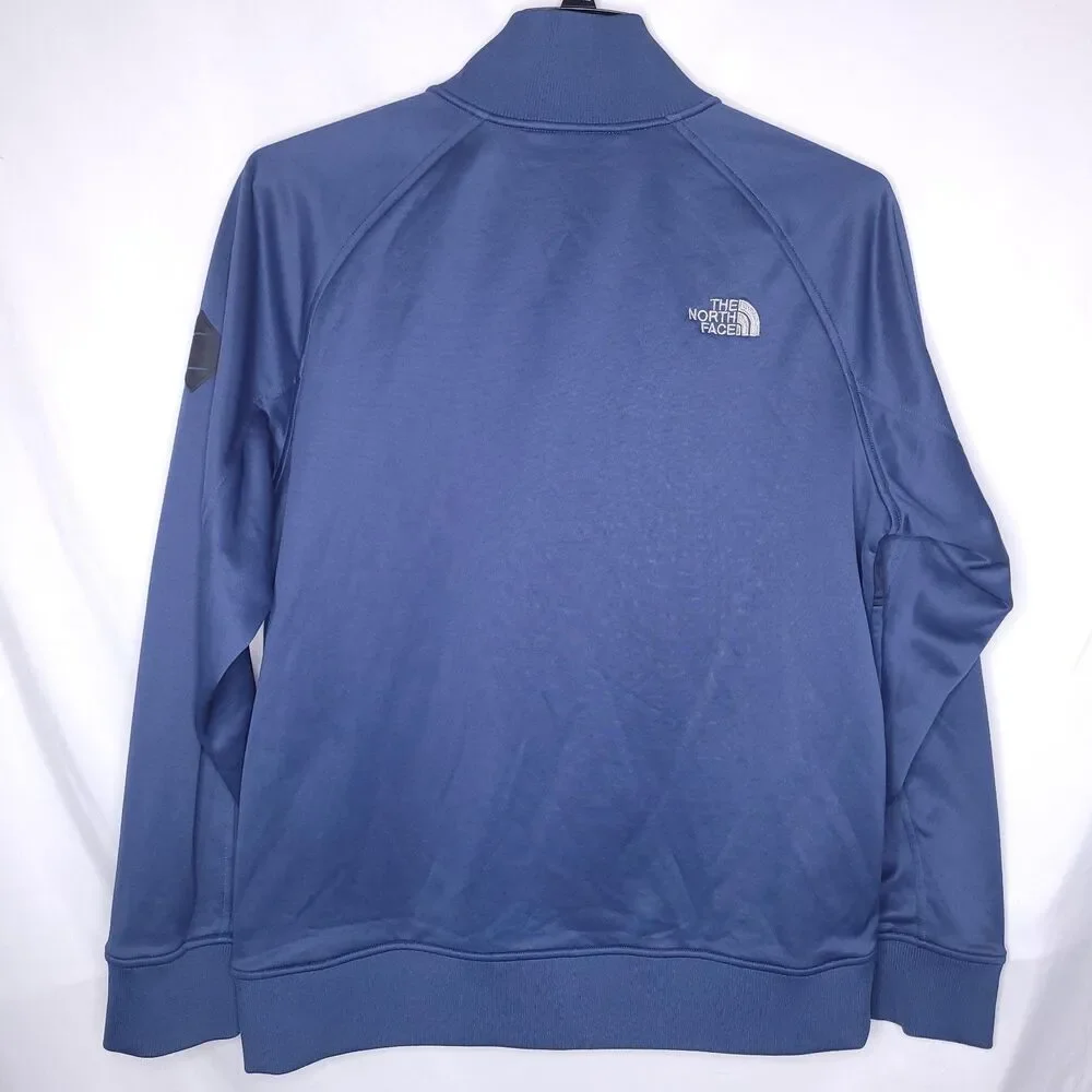 The North Face Takeback Track Jacket Mens Large Blue Fleece Lined Full Zip